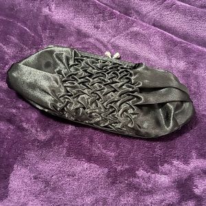 Cute Black Satin Clutch